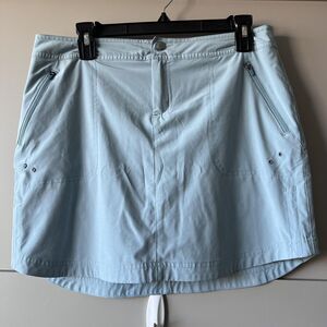 Title Nine Skort Womens 6 Light Blue Athletic Built-In Shorts Pockets TN-190907